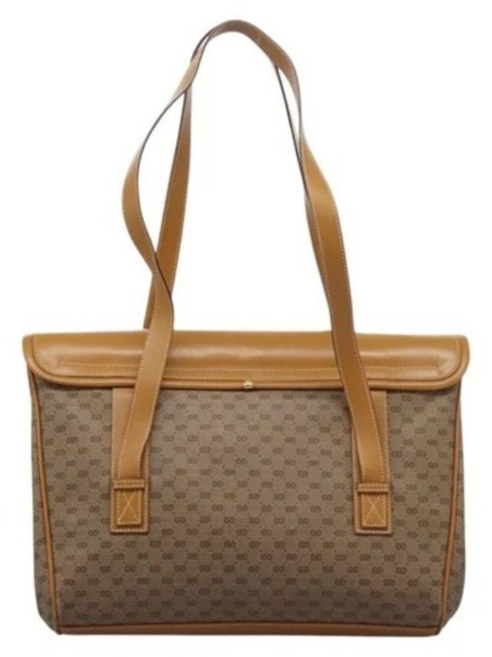 GUCCI Micro GG Supreme Shoulder Bag PVC Beige Gold 001 115 1199 Auth ep7488 - Picture 2 of 16